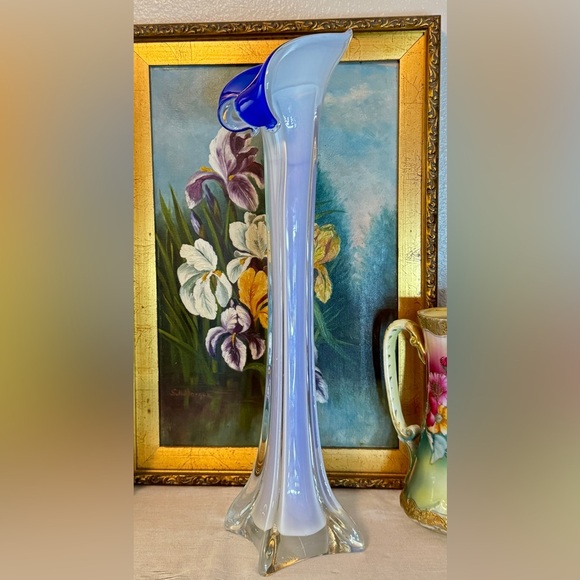 1960s Murano Jack in the Pulpit "Calla Lily" Glass Vase - Picture 2 of 10